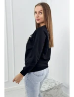 Mikina s potlačou čierna