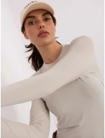 Bluzka model 21789093 jasny beżowy - FPrice Bluzka model 21789093 jasny beżowy - FPrice