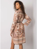 Šaty DHJ SK béžová model 16292320 - FPrice Šaty DHJ SK béžová model 16292320 - FPrice