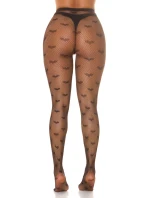 Dámské síťované punčocháče  černé model 20965283 - In-style Fashion