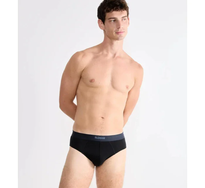 Pánske nohavičky EVER Ease Brief 2P - BLACK - čierna 0004 - SLOGGI