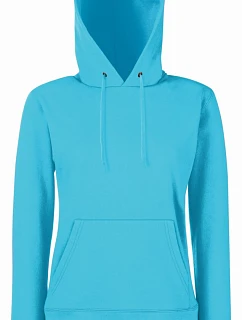 Fruit of the Loom Classic Lady-Fit Hooded Sweat Dámska mikina s kapucňou 16.2038 azure blue
