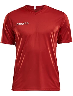 Craft Teamwear Squad Go Jersey Solid M Pánske športové tričko s výstrihom do V 82.5560 jasne červená