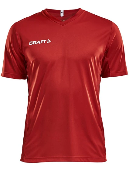 Craft Teamwear Squad Go Jersey Solid M Pánske športové tričko s výstrihom do V 82.5560 jasne červená Craft Teamwear Squad Go Jersey Solid M Pánske športové tričko s výstrihom do V 82.5560 jasne červená