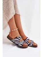 Dámské Pantofle S Přezkami Zebra model 21699054 - Boto Dámské Pantofle S Přezkami Zebra model 21699054 - Boto