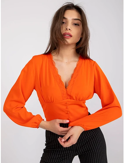 Halenka DHJ BZ model 17195381 oranžová - FPrice Halenka DHJ BZ model 17195381 oranžová - FPrice