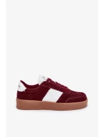 Dámske semišové tenisky Daniel Lopez Just Dare - bordová