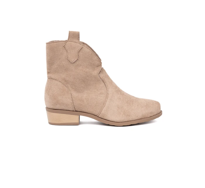 Krásne hnedé členkové topánky pre ženy Obcas