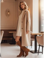 Dámské semišové boty model 21994924 v barvě camel - Dstreet Dámské semišové boty model 21994924 v barvě camel - Dstreet