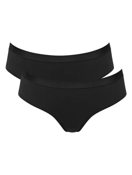 Dámske nohavičky GO Casual Hipster 2P - BLACK - black 0004 - SLOGGI