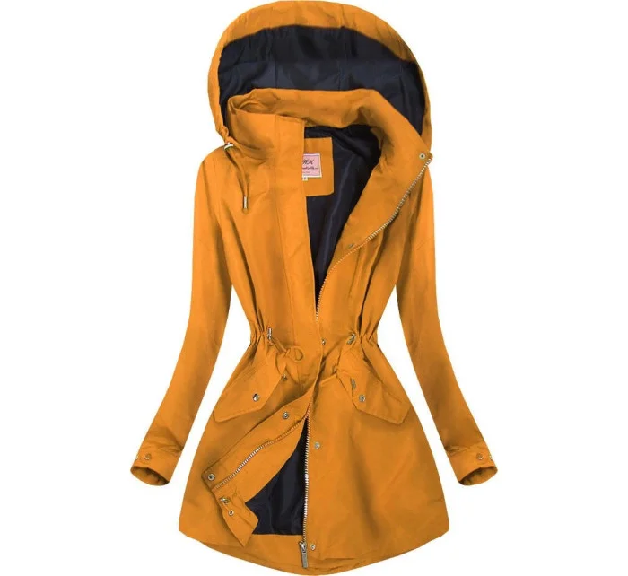 Žlutá bunda typu parka model 16143745 - MHM Žlutá bunda typu parka model 16143745 - MHM