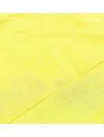 Tenká krátká žlutá dámská tepláková mikina model 18378918 - J.STYLE