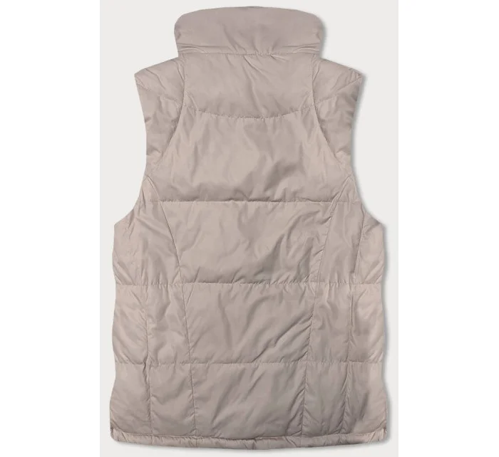 Obojstranná béžová dámska vesta (2383)