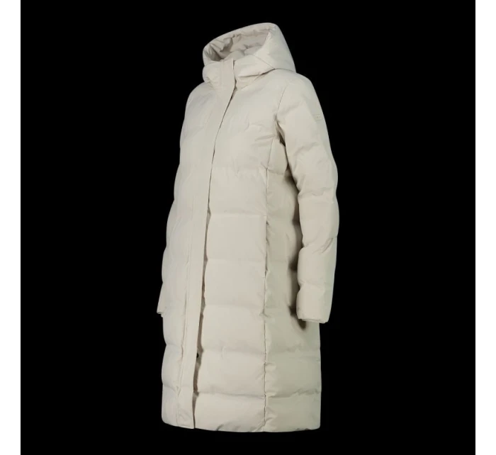 Dámska dlhá zimná bunda CMP Zateplený nepremokavý kabát béžová (34K0096/A238) Dámska dlhá zimná bunda CMP Zateplený nepremokavý kabát béžová (34K0096/A238)