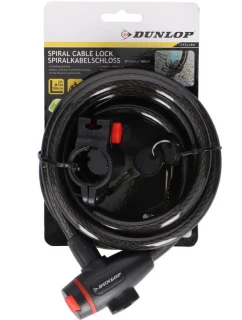 Zámok na bicykel so špirálovým lankom Dunlop 12 mm ST 56376