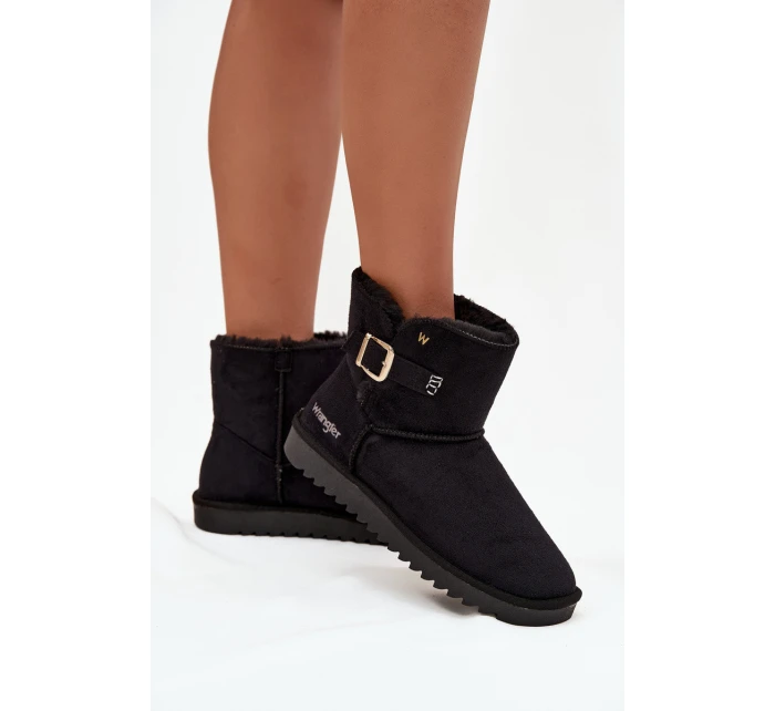 Śniegowce Damskie Z Klamrą Wrangler 20253091.25Y Czarne