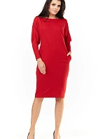 Dámske šaty A206 červené - Awama