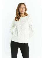 Dámsky sveter SWE2640-000 ecru - Monnari Dámsky sveter SWE2640-000 ecru - Monnari