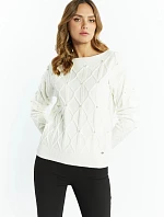 Dámsky sveter SWE2640-000 ecru - Monnari