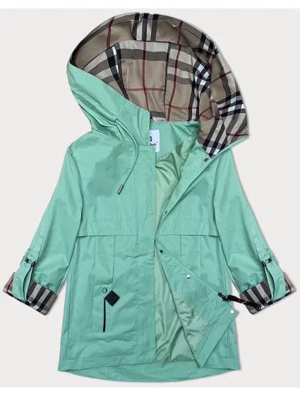 Dámská větrovka v barvě s ohrnutými rukávy model 19642567 - Glakate