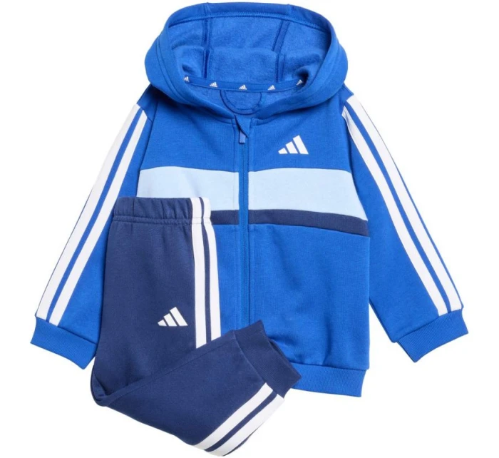 Detská tepláková súprava adidas Essentials Tiberio 3 Stripes Fleece blue KC6004 Detská tepláková súprava adidas Essentials Tiberio 3 Stripes Fleece blue KC6004