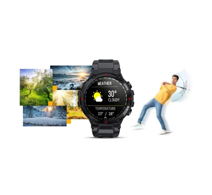 GIEWONT Black GW430-1 smart hodinky GIEWONT Black GW430-1 smart hodinky