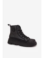 Vysoké Dámské Tenisky Zateplené Big Star model 21705856 Černé - Big Star Shoes