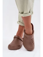Dámské pantofle Chodaki pěnové Big Star TT274A085 hnědé