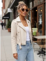 damska skórzana z beżowa model 22035991 - FashionStreet