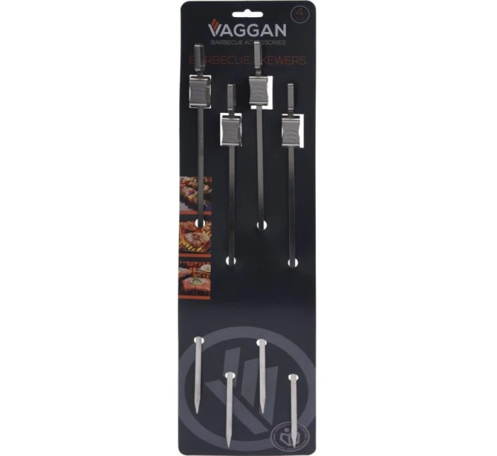 ŠPAJLE NA ŠPÍZY 4KS DĹŽKA 40,5CM NEREZOVÁ OCEĽ