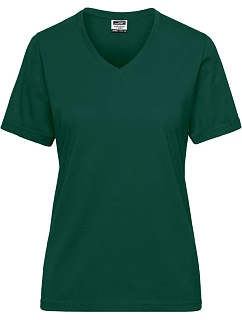 JN Dámské pracovní tričko z bio bavlny Solid 02. dark green model 22532065 - Daiber