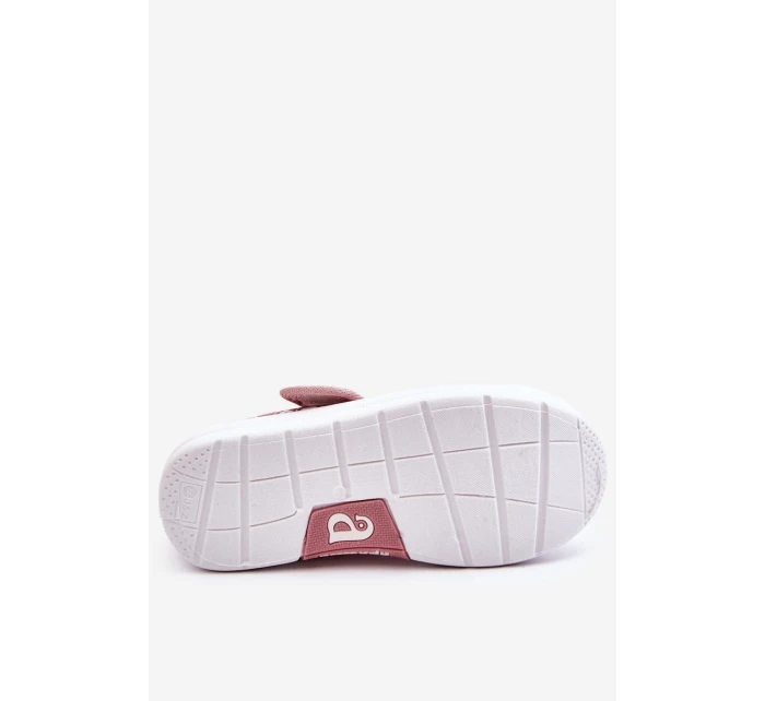 Dětské balerínky na suchý zip v růžové model 21610949 - Boto