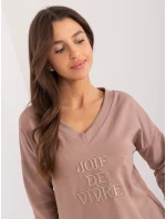 Bluzka RV BZ model 20148832 ciemny bezowy - FPrice