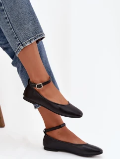 Dámske baleríny s opaskom a prackou Janelor - panter