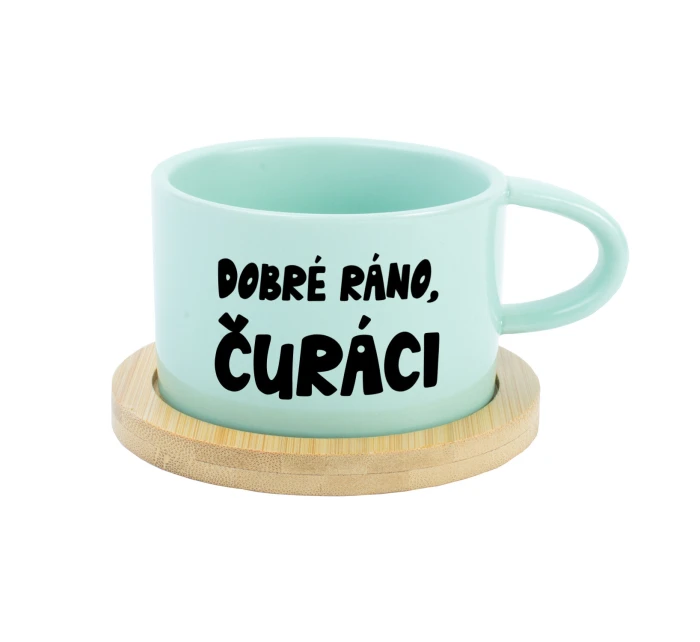 DOBRÉ RÁNO, ČURÁCI - mint hrníček makronka 200 ml