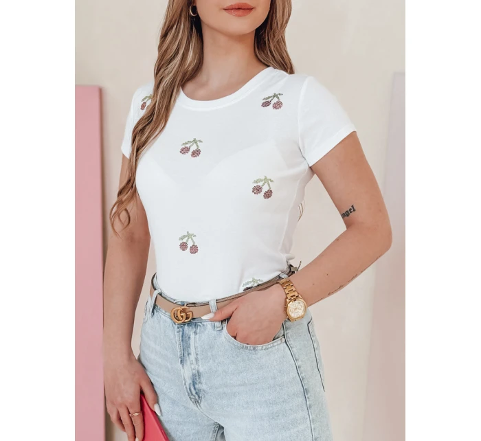 Dámské tričko v barvě  bílá Dstreet model 21988850 - FashionStreet