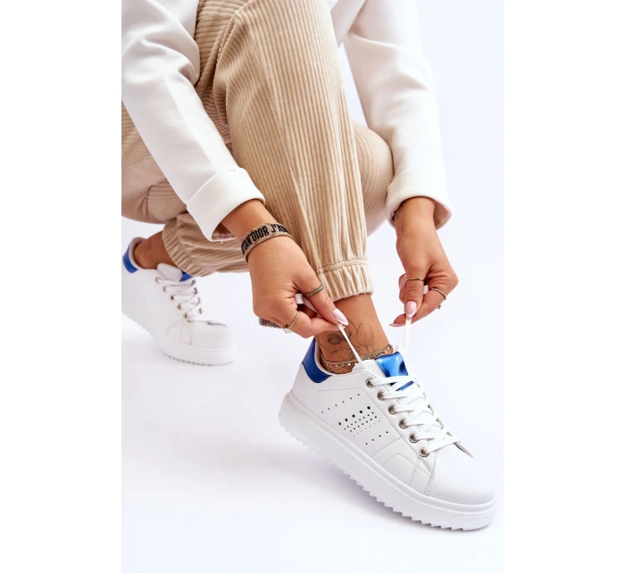 Damskie Sportowe Buty Biało-Niebieskie Be First! Damskie Sportowe Buty Biało-Niebieskie Be First!