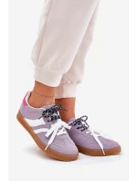 Nízké Dámské Tenisky S Šněrováním Fialové model 21689775 - Boto Nízké Dámské Tenisky S Šněrováním Fialové model 21689775 - Boto