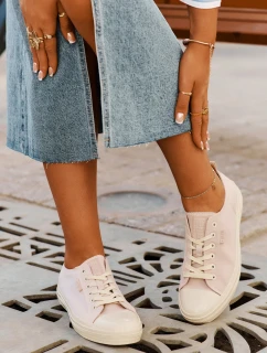 Trampki Damskie Big Star RR274732 Jasnoróżowe