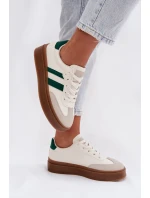 Dámské tenisky na platformě z eko kůže Bílomodré Elaraven