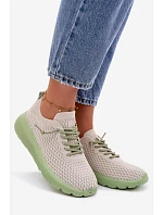 Materiál Dámska športová obuv Beige Helinae
