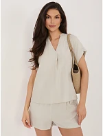 Blúzka D60103M11235B2 svetlo béžová Blúzka D60103M11235B2 svetlo béžová