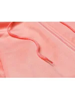 Světle růžový dámský komplet krátká mikina a kalhoty model 18125334 - LUNA & MIELE