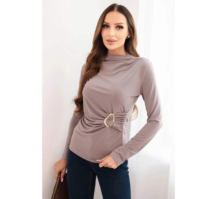 Dámska blúzka z viskózy s volánom a sponou Fango