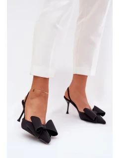 Lodičky S  A Mašlí Černé model 21687041 - Boto