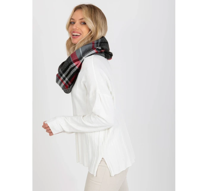 Tunelový šál AT KM 1402.20 šedá čierna