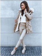 Dámska zimná bunda VIXEN beige FashionStreet TY3873 Dámska zimná bunda VIXEN beige FashionStreet TY3873