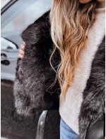 Dámská bunda ramones s kožešinou černá Dstreet model 21993128 - FashionStreet