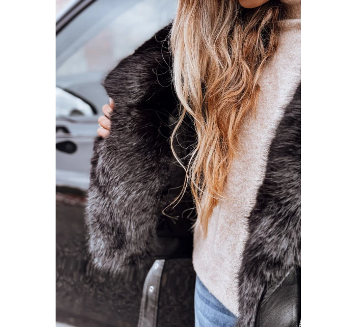 Dámská bunda ramones s kožešinou černá Dstreet model 21993128 - FashionStreet
