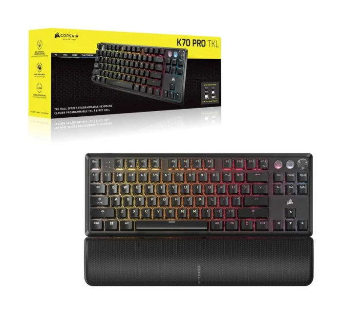 Herná klávesnica Corsair K70 Pro TKL, klávesnica TKL (80%), Corsair MGX -, ISO (DE) Herná klávesnica Corsair K70 Pro TKL, klávesnica TKL (80%), Corsair MGX -, ISO (DE)